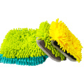 Chenille car dust cleaning mitt